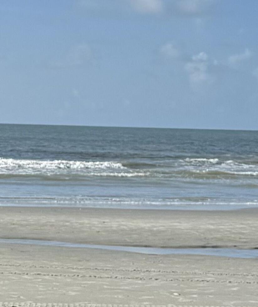 The Atlantic off the Grand Strand at Surfside Beach, South Carolina.