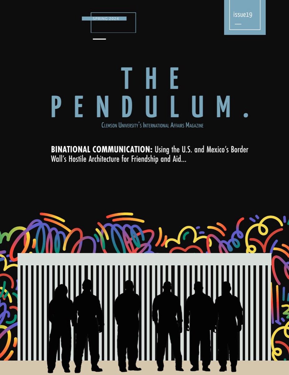 Cover of The Pendulum, Spring 2024, Issue 19.